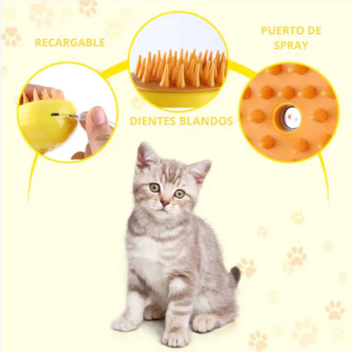 Cepillo de Vapor para Mascotas 🐶🐱