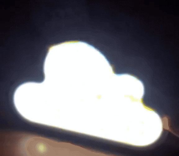 Lámpara de Tulipanes para Armar con Espejo en Forma de Nube