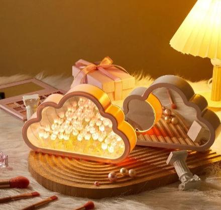 Lámpara de Tulipanes para Armar con Espejo en Forma de Nube